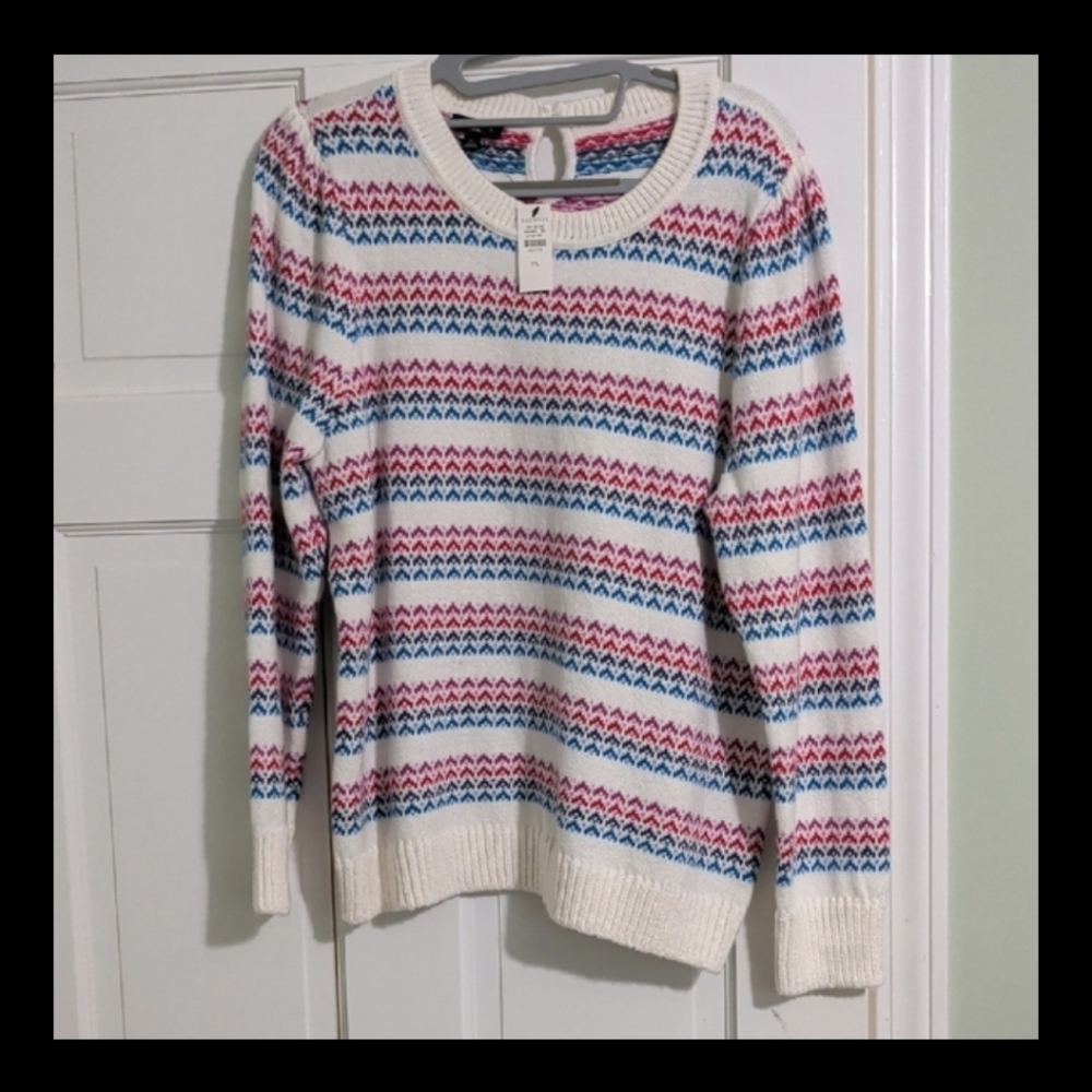 Talbots Women's Colorful Patterned Sweater *NWT* LP